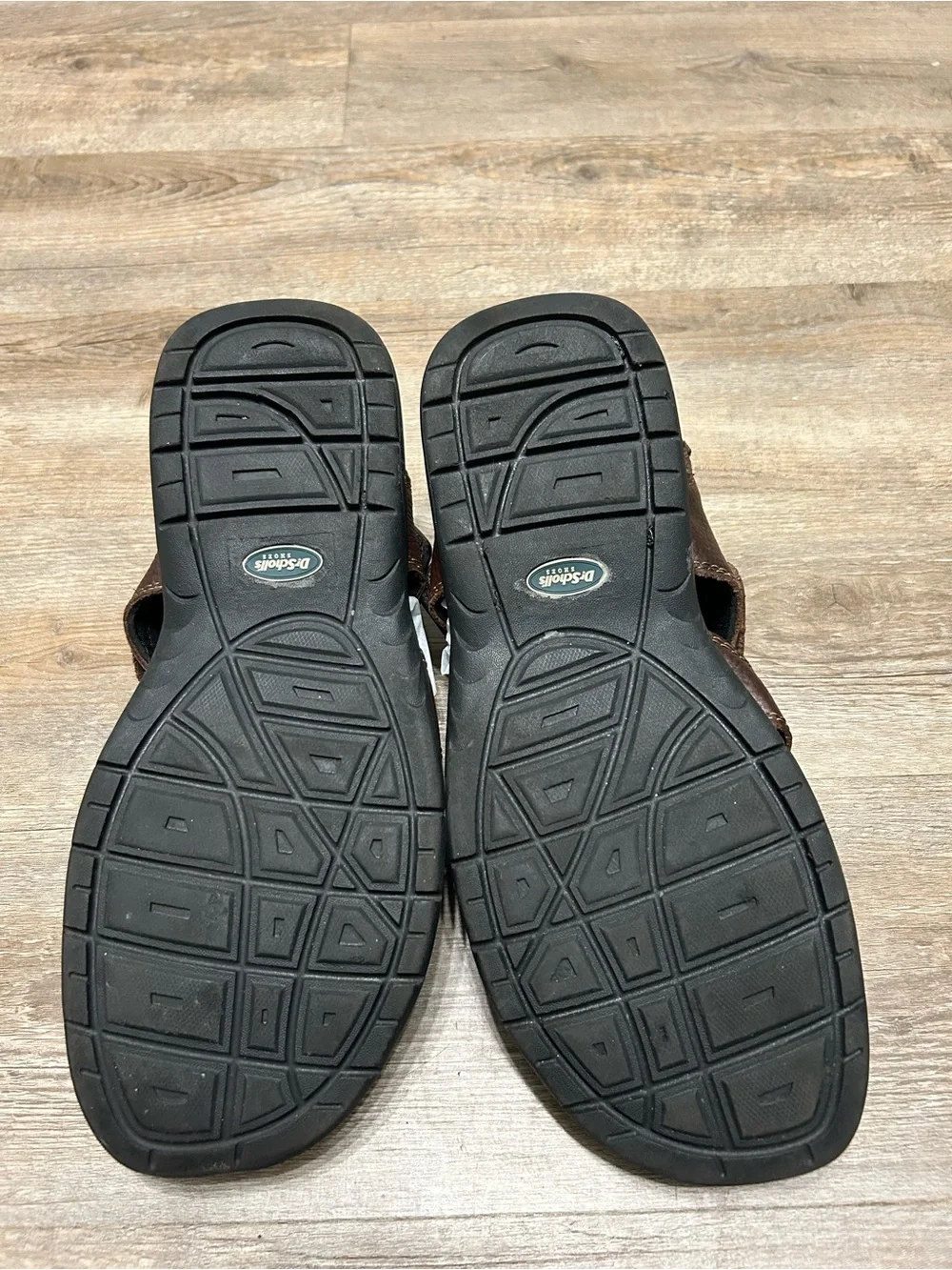 Dr. Scholl's Gaston Men's Size 12 Brown Leather Fisherman-Style Sandals